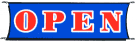 OPEN GIANT Banners - 3ft x 10ft
